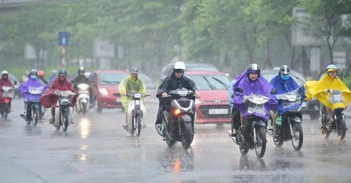 Miền Bắc tiếp tục mưa lớn từ chiều tối nay