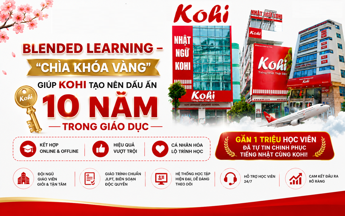 Blended Learning – "chìa khóa vàng" giúp KOHI tạo nên dấu ấn 10 năm trong giáo dục