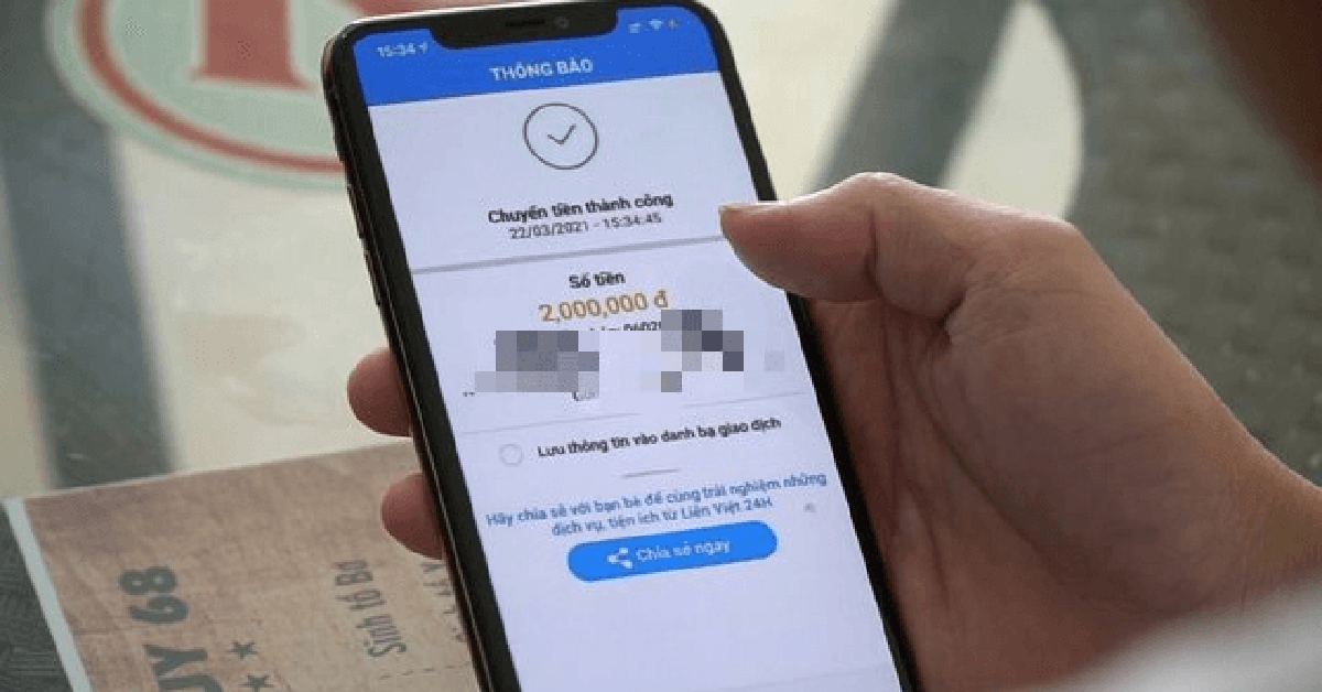 Công an cảnh báo khẩn đến người thực hiện giao dịch chuyển tiền lúc nửa đêm kèm nội dung này