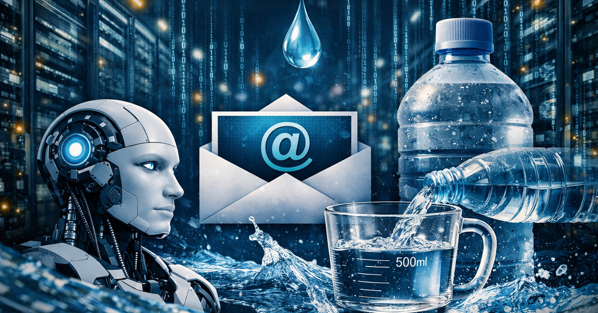 Một email nhờ AI viết hộ "ngốn" nửa lít nước: Cơn khát tài nguyên của công nghệ