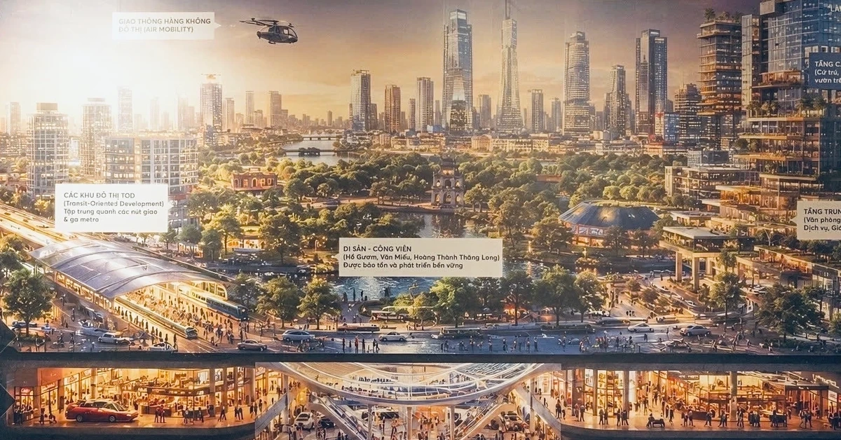 Quy hoạch Hà Nội 100 năm: Thêm sân bay gần Ninh Bình, 300 km metro hiện đại