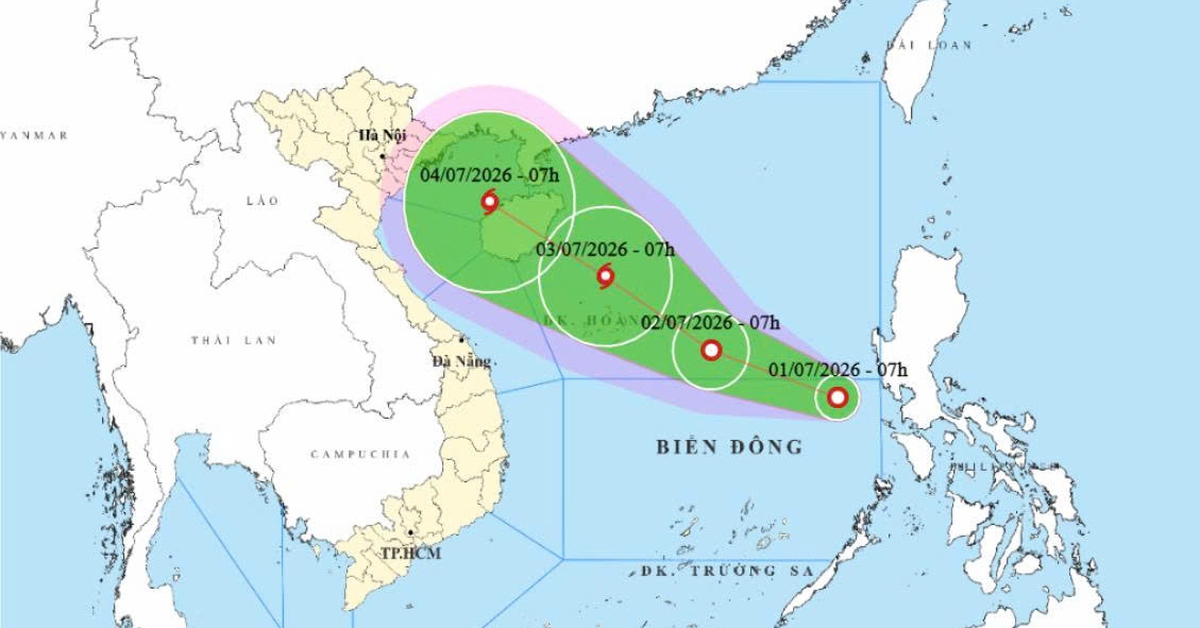 Đêm nay đến sáng mai, Biển Đông đón bão số 1, hướng vào vịnh Bắc Bộ