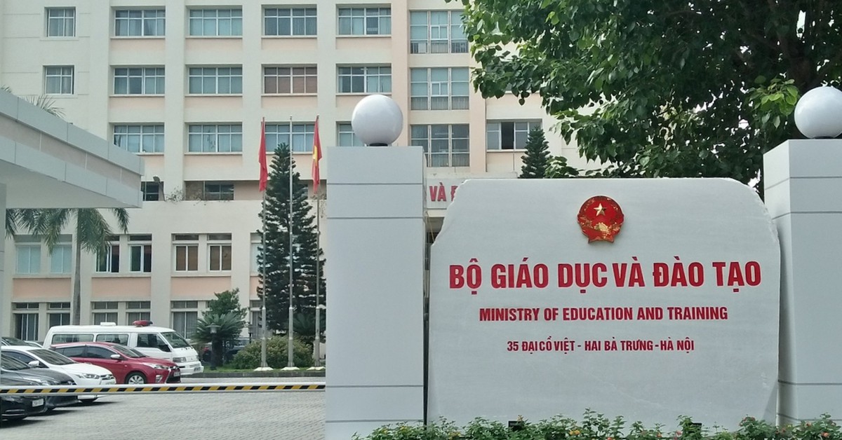 Bộ Giáo dục và Đào tạo giảm 1 đơn vị