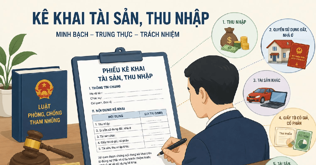Chính thức từ tháng 7, những trường hợp sau sẽ phải kê khai tài sản, thu nhập, gồm cả tài khoản ngân hàng, sổ tiết kiệm, sổ đỏ...
