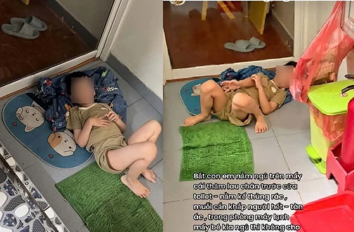 Giáo viên mầm non bị tố bắt trẻ ngủ trước cửa nhà vệ sinh