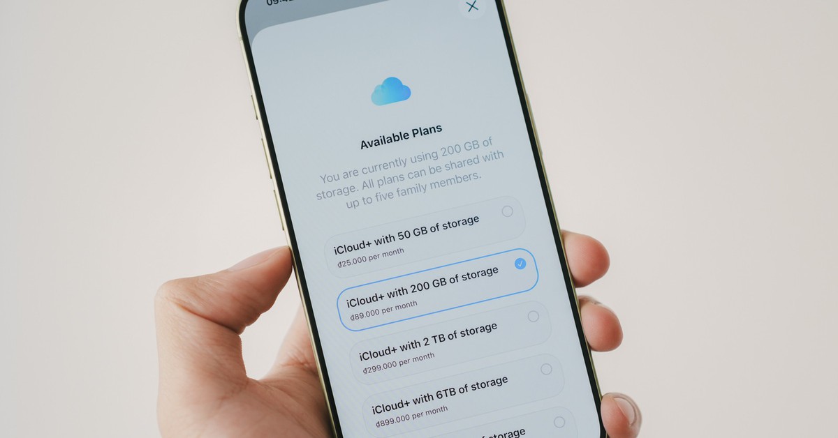 Apple tăng giá iCloud+ tại Việt Nam, gói 50 GB tăng mạnh nhất