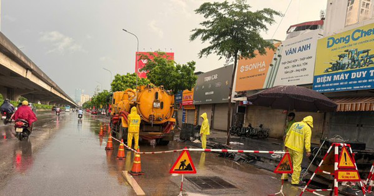 Hà Nội khắc phục nhanh các điểm ngập sau trận mưa lớn