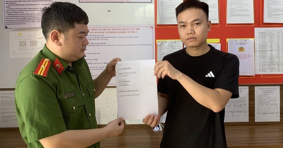 Công an khẩn trương vào cuộc xác minh chủ tài khoản nhận 39.620.000 đồng chuyển khoản từ Kiều Kiên Định