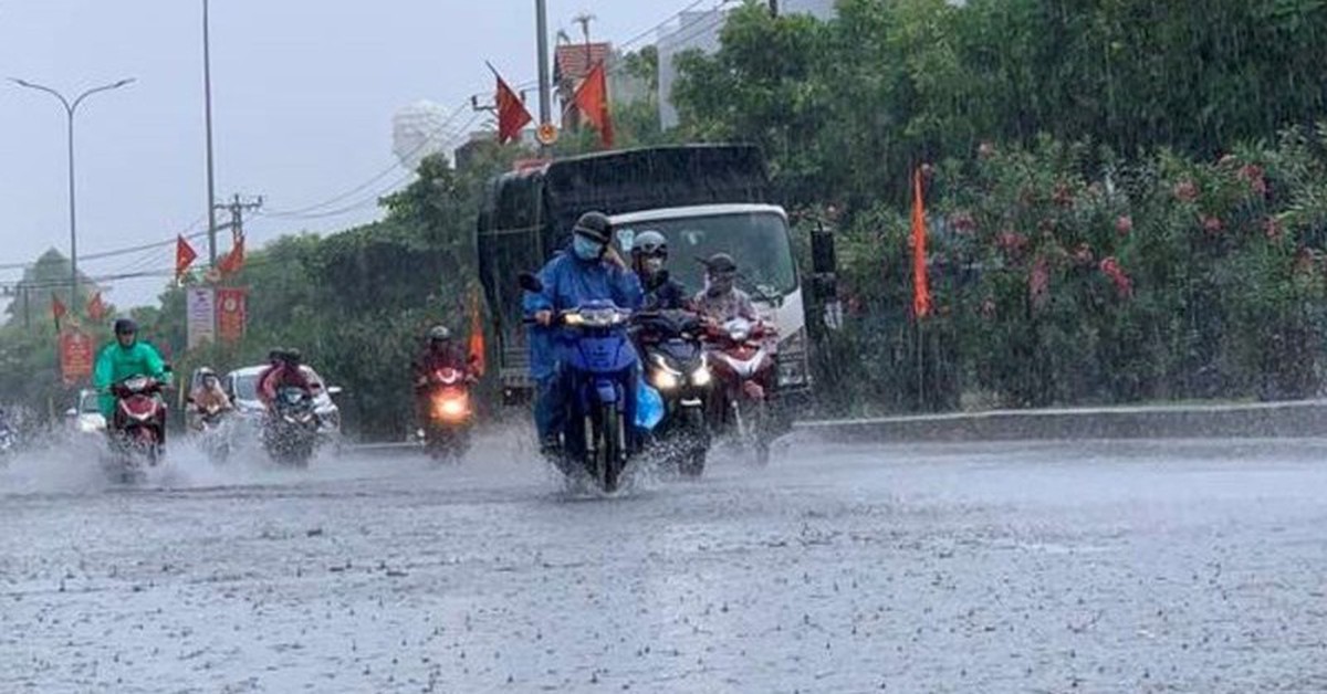 Ngày mai, Hà Nội và nhiều tỉnh miền Bắc có mưa to đến rất to