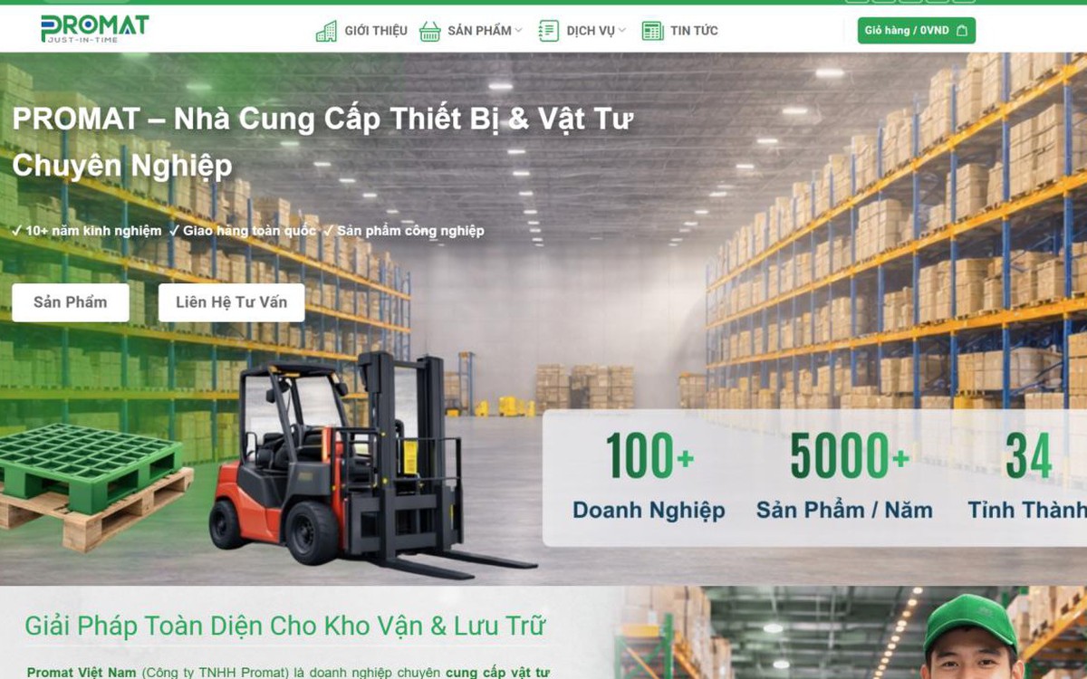 Promat – Công ty bán xe nâng tay uy tín tại Việt Nam 2026