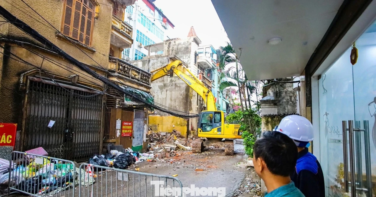 Ngõ "đau khổ" ở Hà Nội bước vào giai đoạn giải phóng mặt bằng