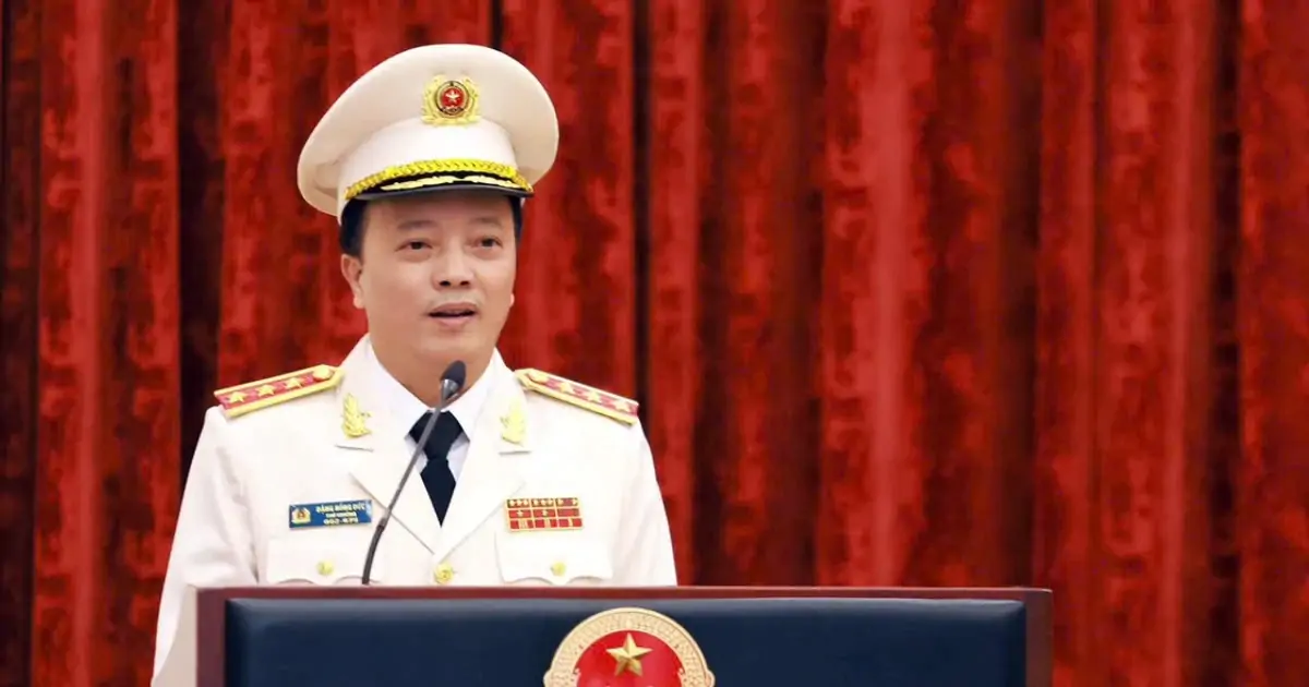 Thứ trưởng Bộ Công an Đặng Hồng Đức được thăng cấp bậc hàm Thượng tướng