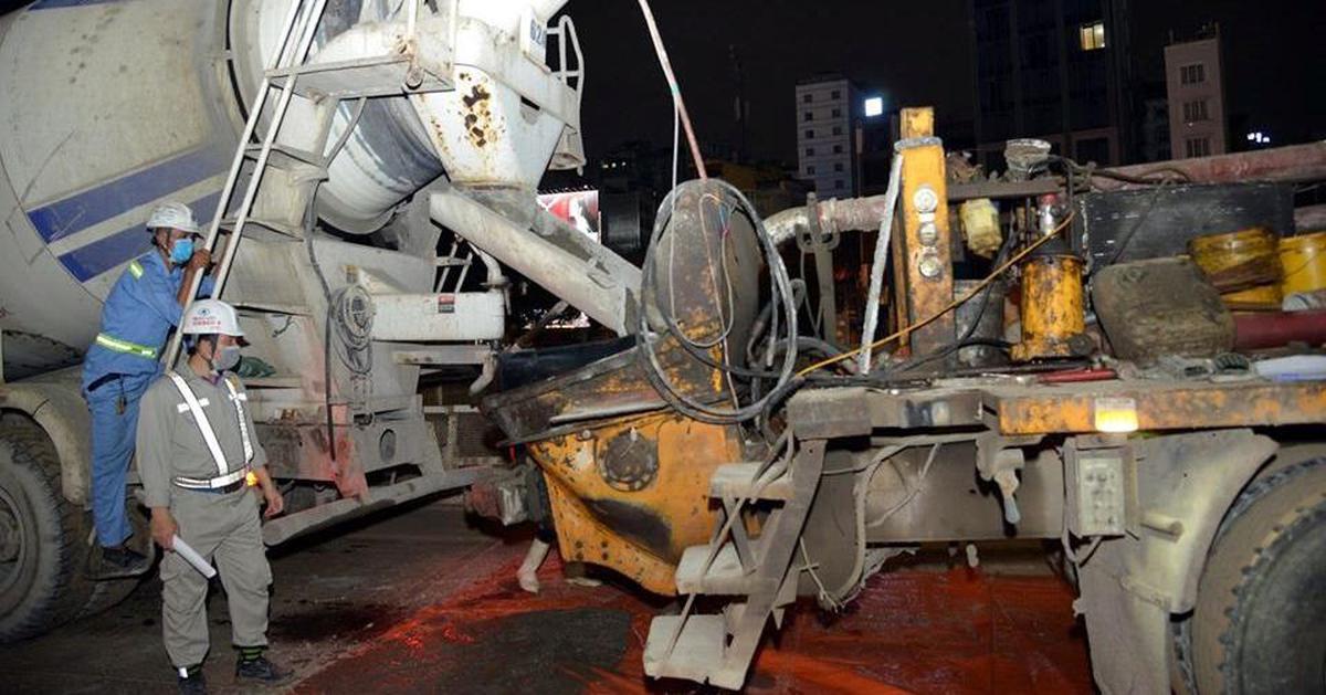 Phát hiện hơn 100 xe tải trộn bê tông từng đổ 1.200 m³ xuyên đêm, công trình ngầm dài 236 m, sâu 32 m lộ diện