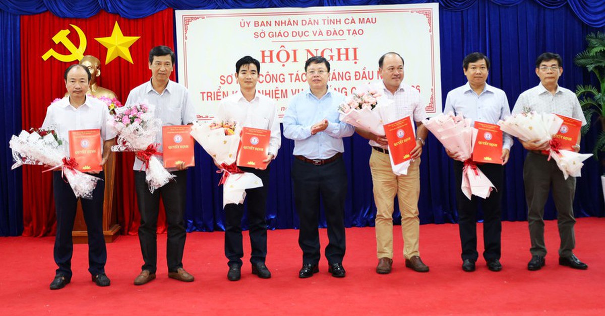 Nhiều trường THPT ở Cà Mau thay đổi Hiệu trưởng