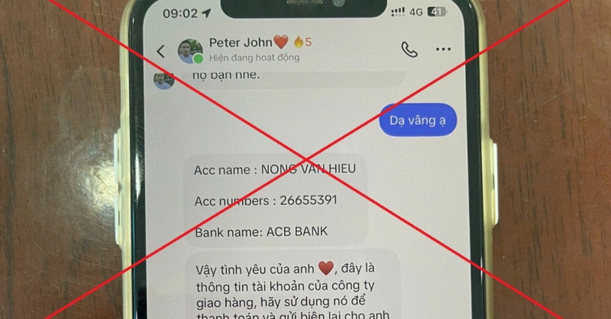 Người phụ nữ SN 1985 tới NH Agribank chuyển 5.000.000 đồng cho STK ACB Bank của NONG VAN HEU, nhân viên lập tức báo công an để dừng giao dịch