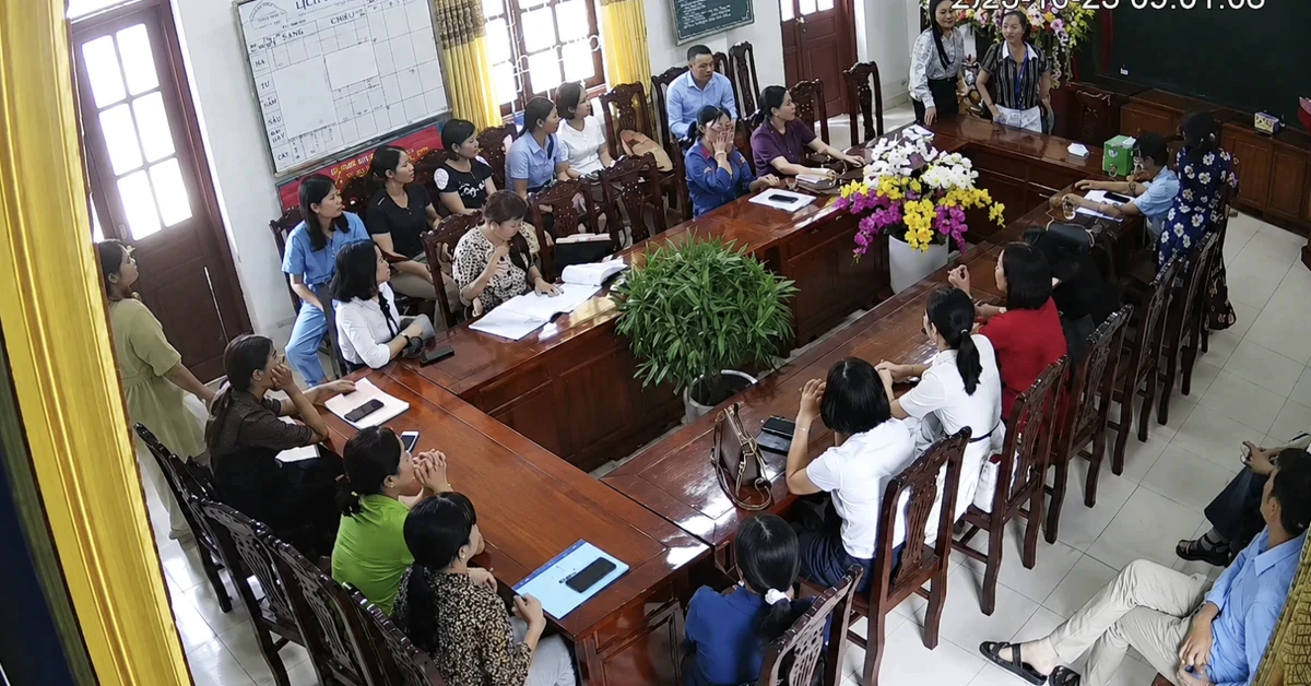 Xác minh vụ nữ hiệu trưởng đập bàn, ném cốc tại Ninh Bình