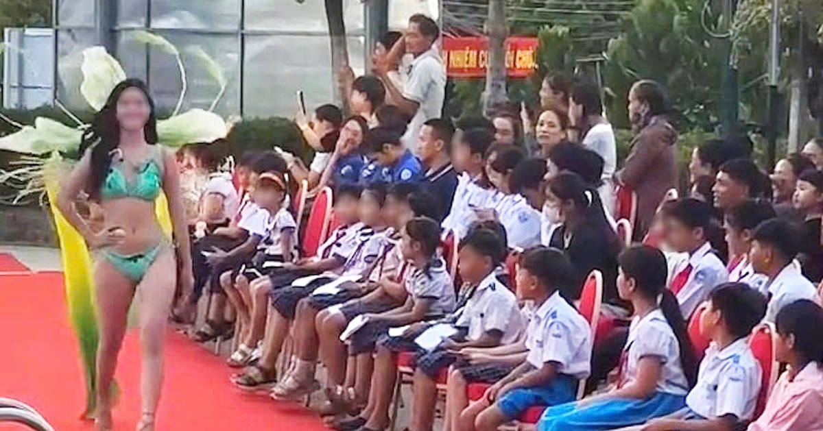 Trình diễn áo tắm trước học sinh ở Lý Sơn, ban tổ chức thi hoa hậu bị phạt