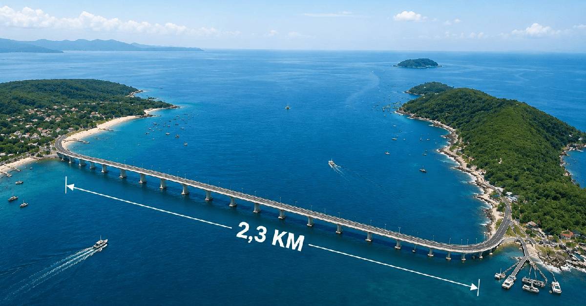 Không làm cáp treo, địa phương này quyết định xây cầu vượt biển 2000 tỷ đồng nối 2 hòn đảo: Dài 2,3km, thời gian di chuyển rút ngắn chỉ còn vài phút