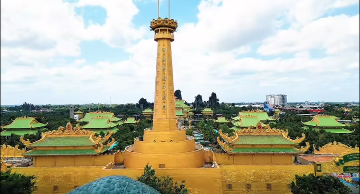 Khu du lịch Đại Nam chia sẻ mới về Kim điện và Bảo tháp 9 tầng