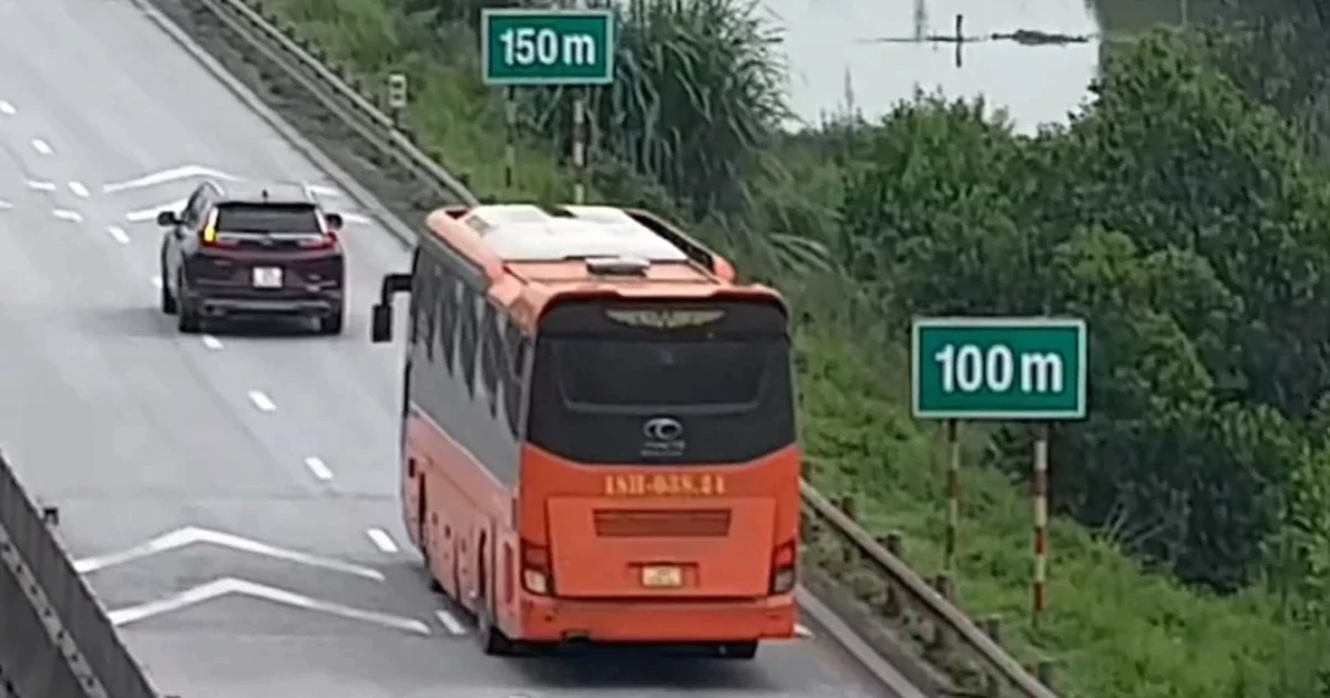Hai trường hợp đầu tiên bị xử phạt không giữ khoảng cách an toàn trên cao tốc