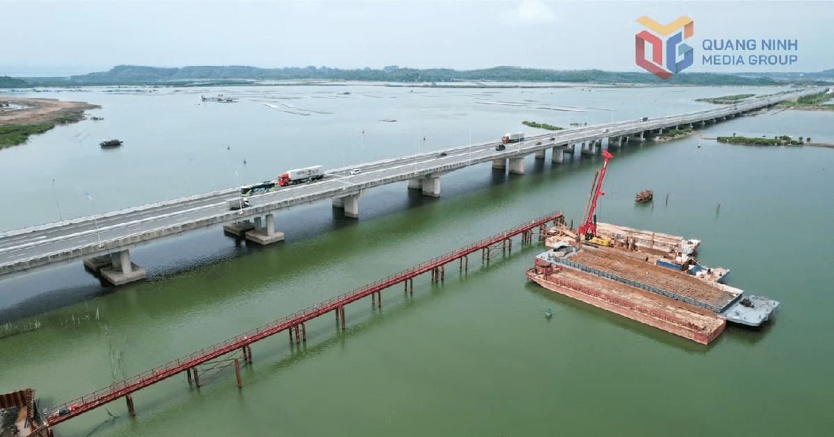 Tỷ phú Phạm Nhật Vượng đang cho thi công siêu đường sắt tốc độ cao 5,6 tỷ USD chưa từng có trong lịch sử: Hệ thống khoan cọc nhồi vượt sông đã bắt đầu triển khai