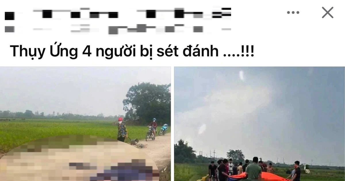 Thực hư thông tin "4 người bị sét đánh" ở Hà Nội