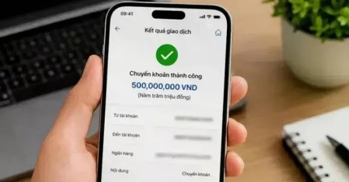 Công an xác minh giao dịch chuyển khoản 40.002.000 đồng của một phụ nữ