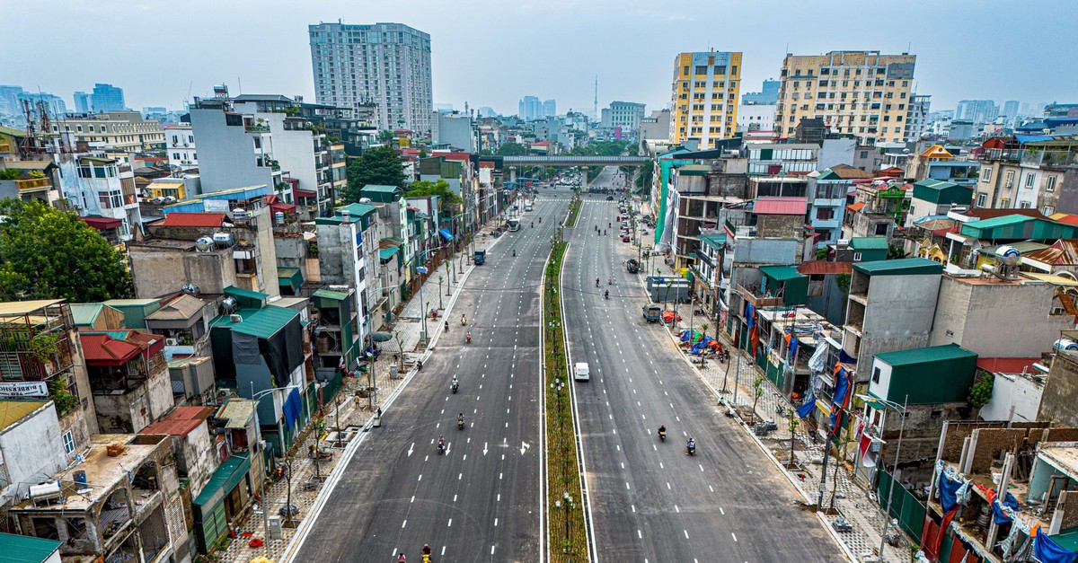 Ngắm tuyến đường rộng 8 làn giữa trung tâm Hà Nội: Mỗi mét tốn 3,5 tỷ đồng, thông xe dịp 2/9