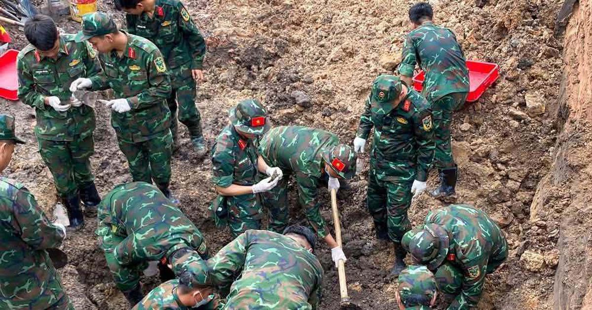 Thêm 15 hài cốt liệt sĩ được tìm thấy tại Công viên Lê Thị Riêng