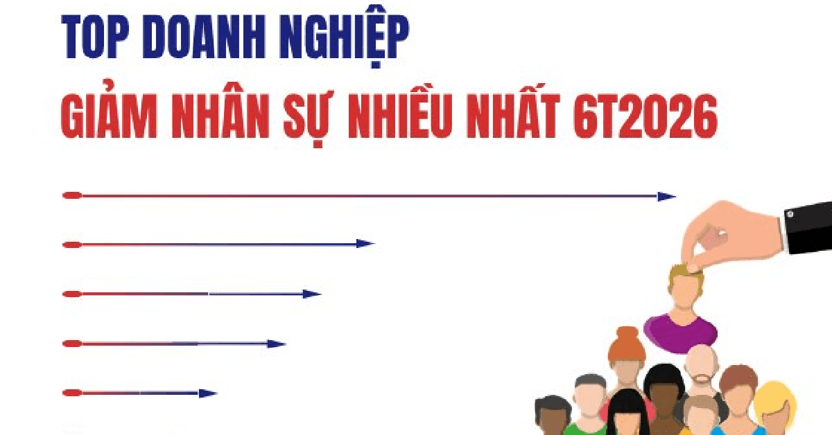 Hơn 6.400 nhân sự rời khỏi báo cáo của 8 ngân hàng, 14 DN đứng đầu đã giảm 21.730 lao động