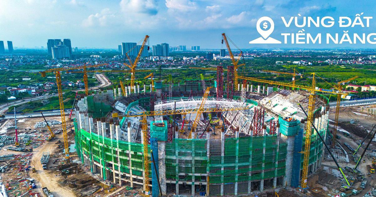 Quá nhanh: 10 tháng làm xong hơn 60% siêu sân vận động lớn thứ hai Việt Nam, khán đài 60.000 chỗ dần thành hình, chuẩn bị lắp mái vòm thép "khủng"