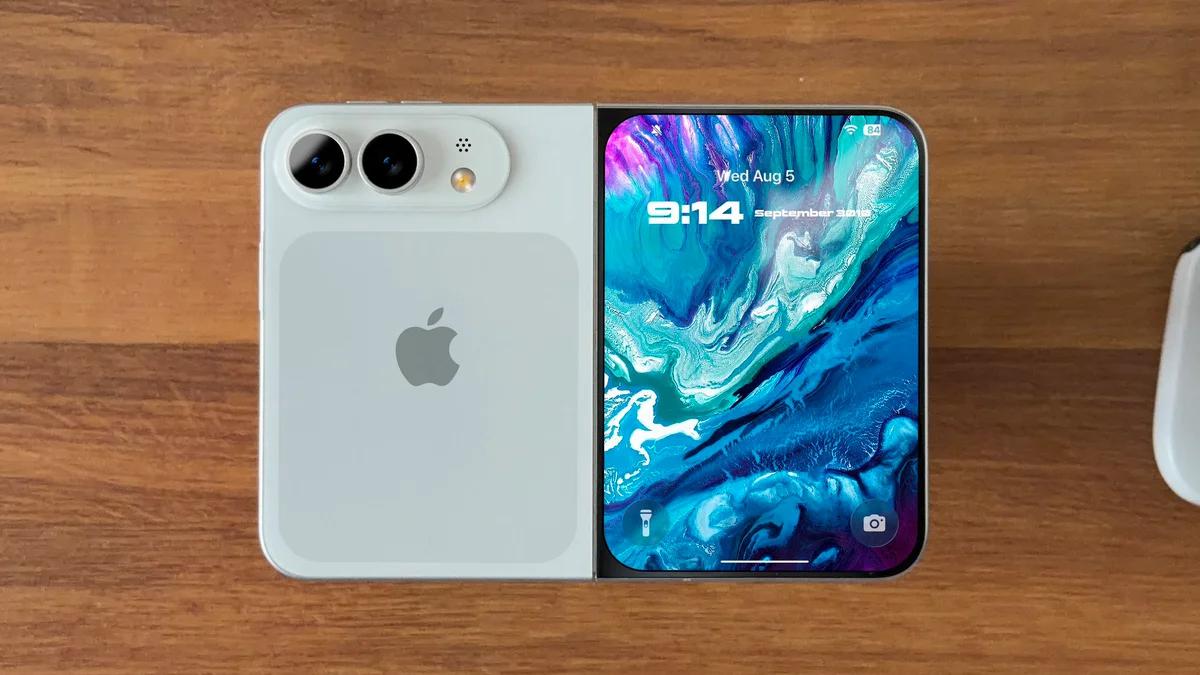 iPhone gập đầu tiên lộ diện với 2 màu sắc