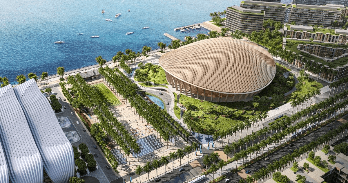 Sun Group sắp hoàn thành 1 công trình "lớn bậc nhất Việt Nam": Sàn rộng hơn 54.000m2, gồm 6 tầng nổi và 1 tầng hầm, bao quanh có 50 trụ cột mang truyền thuyết đặc biệt của người Việt