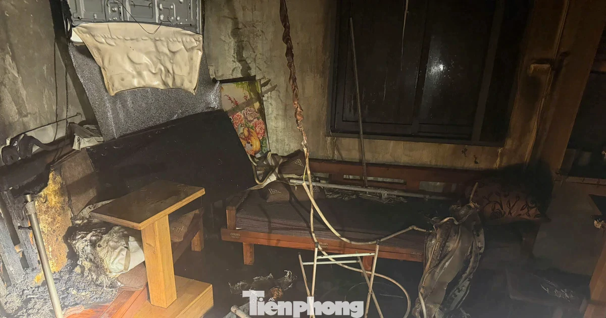 Hiện trường vụ cháy nhà 5 người chết ở Hà Nội