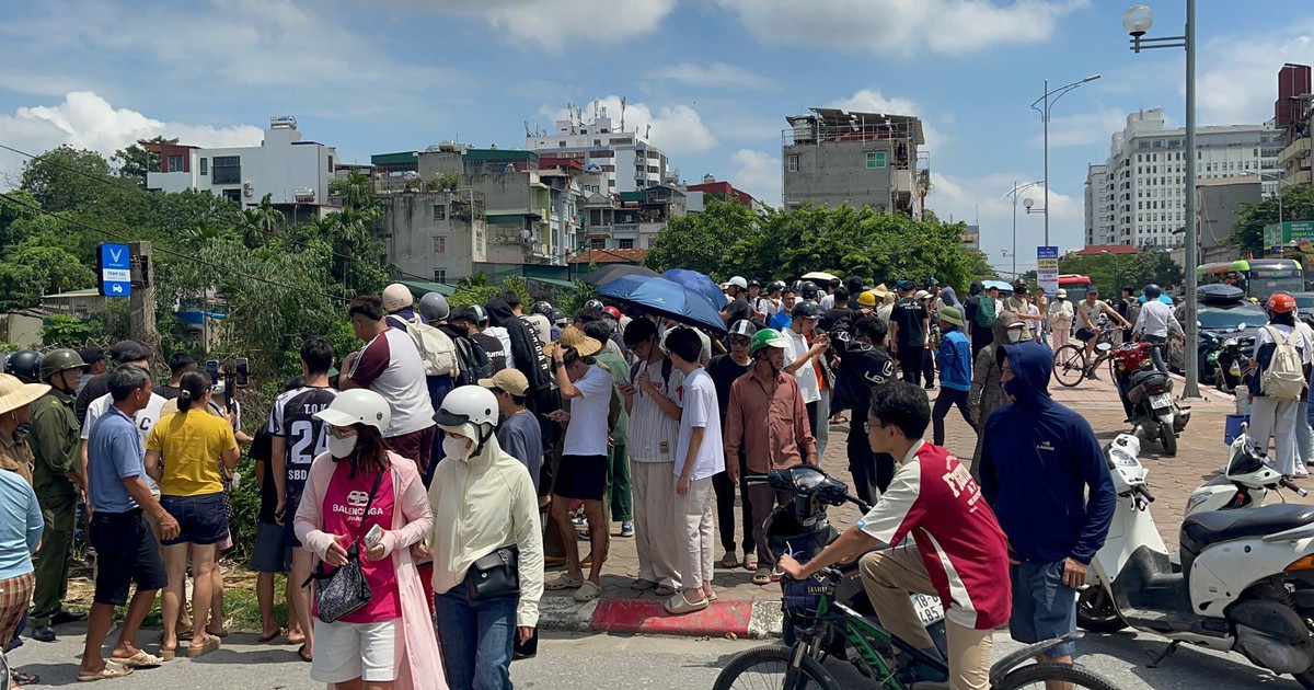 Hiện trường tìm thấy thi thể nam sinh mất tích ở Hà Nội