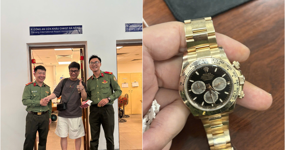 Công an xác minh chiếc đồng hồ Rolex trị giá hơn 1,6 tỷ đồng nằm tại khu vực soi chiếu Cảng hàng không quốc tế Đà Nẵng