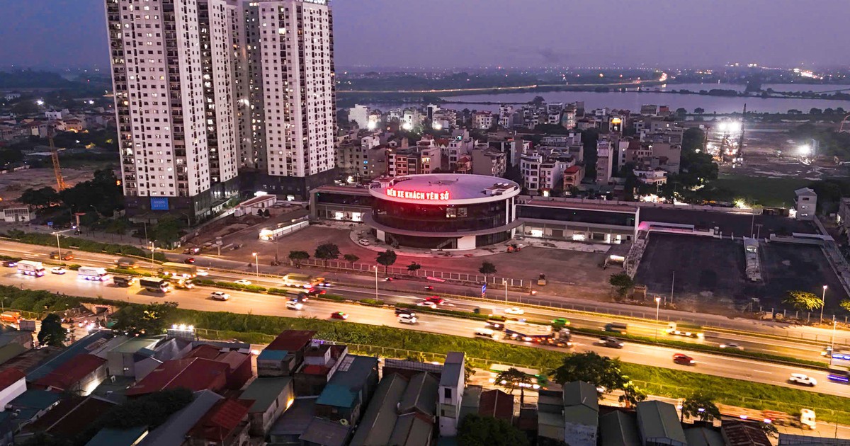 Diện mạo bến xe hình tròn độc đáo bên Vành đai 3 Hà Nội