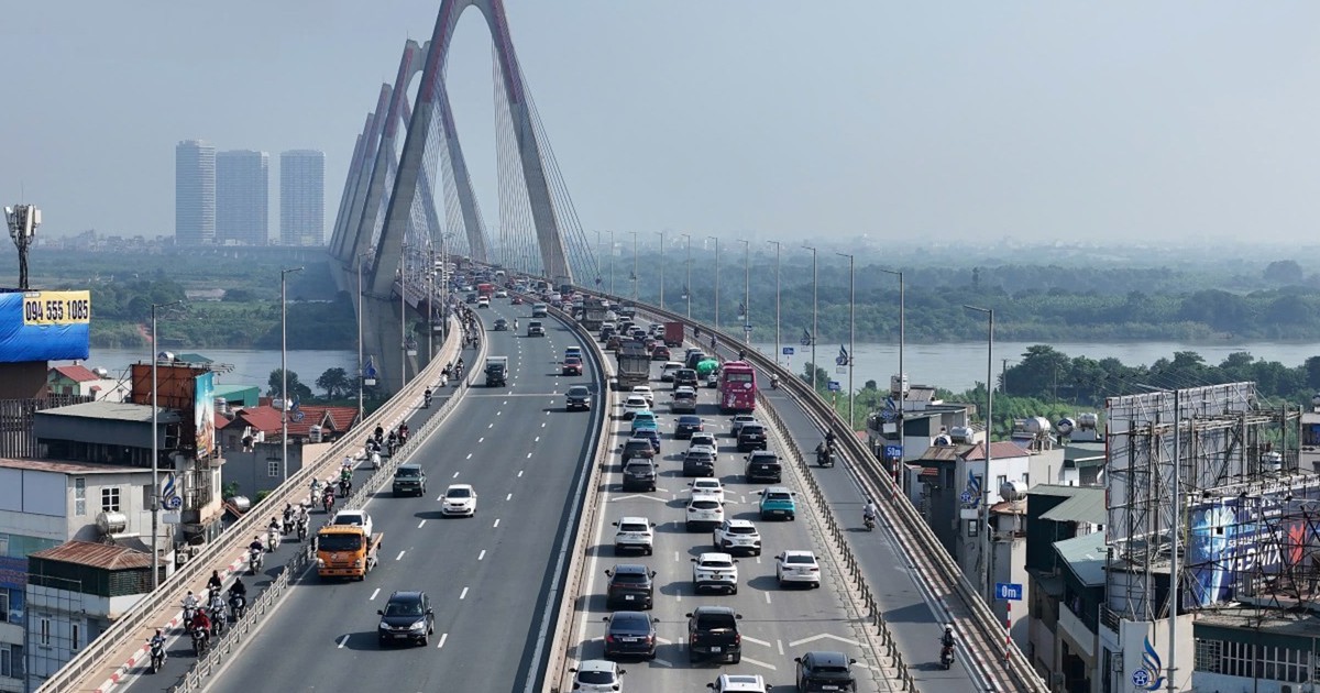 Cầu Nhật Tân áp quy định giữ khoảng cách, 3 làn ô tô giới hạn 80km/h