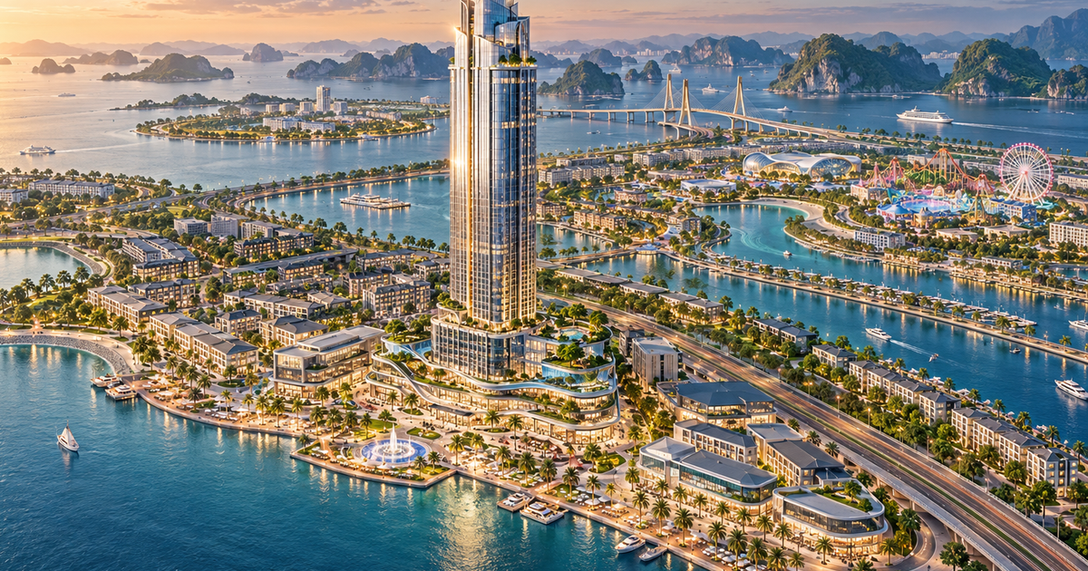 Ông Phạm Nhật Vượng tiếp tục cho xây thêm 1 tòa tháp 45 tầng giữa đảo giải trí - thương mại của miền Bắc: Được ví như "trái tim" của siêu dự án 456.639 tỷ đồng, mô hình tương tự ở Singapore, San Francisco