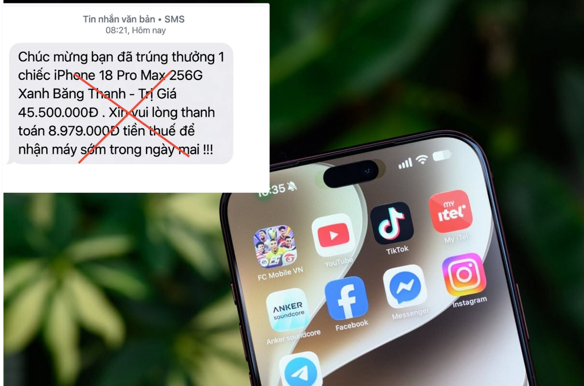 Công an phát thông báo đến người dân nhận được tin nhắn SMS có nội dung này: Lập tức lưu giữ số điện thoại, STK nhận tiền để trình báo