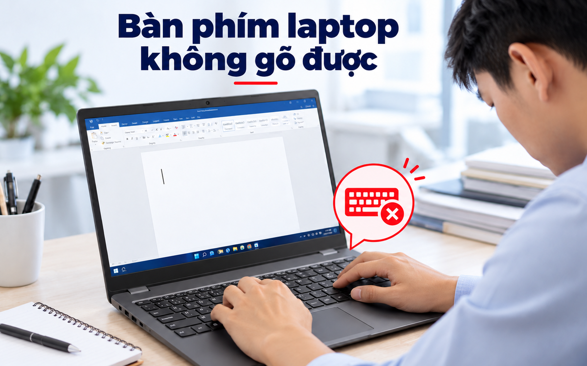 Bàn phím laptop không gõ được: Khi nào là lỗi phần mềm, khi nào cần sửa?