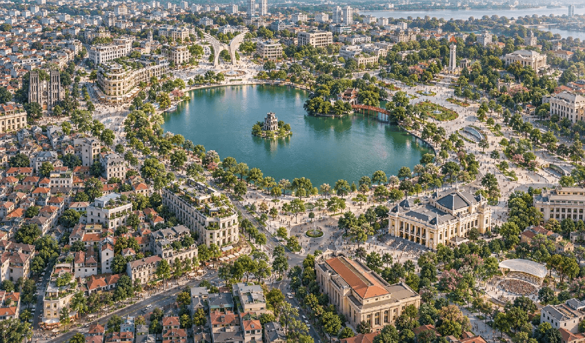 Việt Nam dự kiến có "siêu" quy hoạch 65,89ha quanh Hồ Gươm: Xuất hiện biểu tượng "Khải hoàn môn", Tháp Tài chính Quốc tế và chuỗi không gian ngầm nối loạt địa danh lịch sử