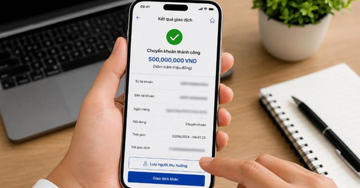 Công an xác minh giao dịch chuyển khoản 400 triệu đồng vào lúc 14 giờ 48 phút