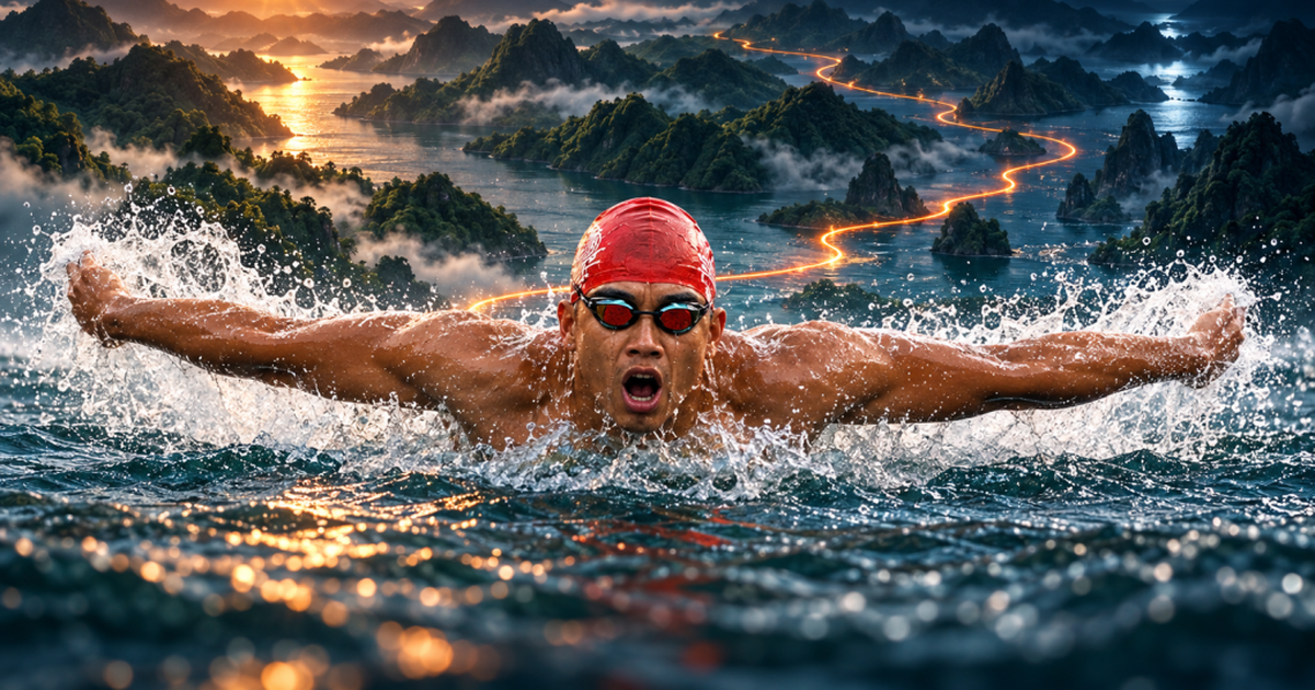 “Dị nhân” bơi 60km xuyên đêm về Hà Nội: “Còng tay” bơi 10km, đu thác cao 200m, ngủ cả tuần trên cây 80m