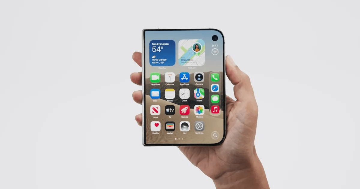iPhone màn hình gập ra mắt với tên gọi iPhone Duo: Giá 51 triệu, màn hình 7,6 inch, "đẹp không có chỗ chê"