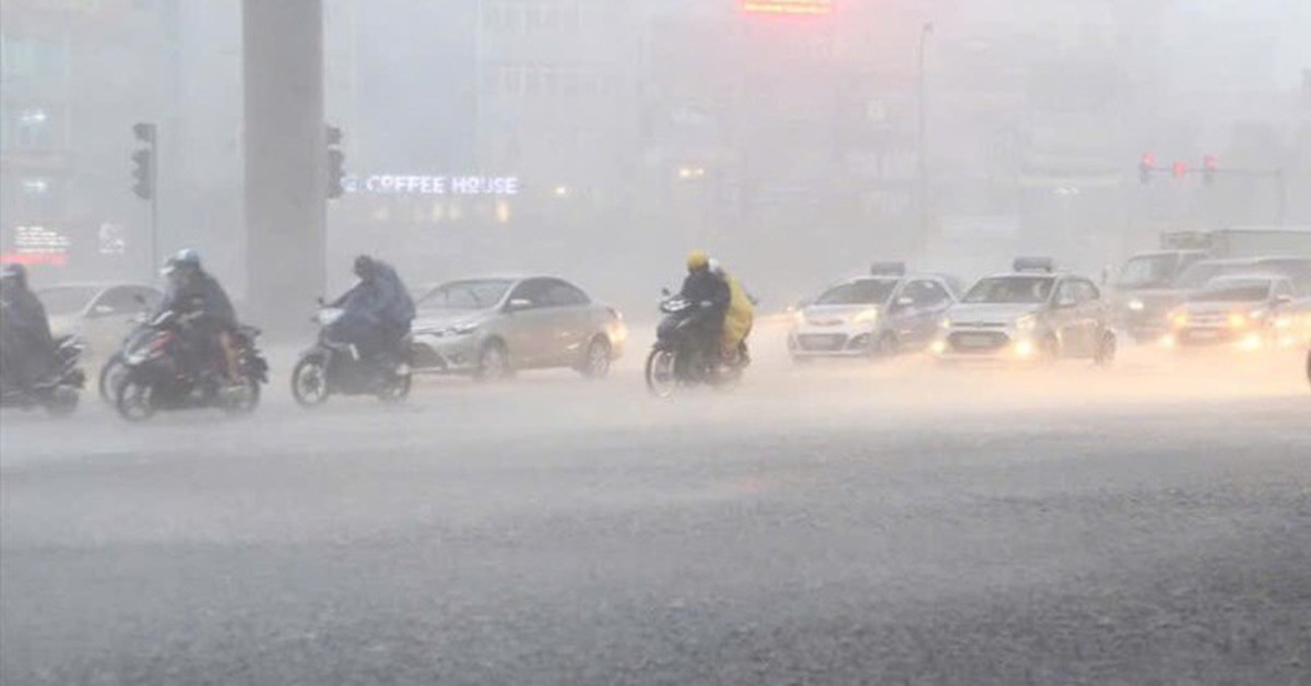 Ngày mai, miền Bắc sẽ có mưa to, nhiệt độ giảm mạnh