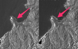Bờ biển Nhật Bản &quot;biến dạng&quot; 250 mét sau động đất: Ảnh vệ tinh chỉ rõ