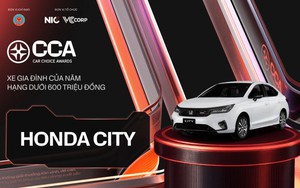 Honda City thắng sát nút giải ‘Xe Gia đình của năm Hạng dưới 600 triệu đồng’