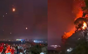 Bầu trời bỗng đỏ rực trong 