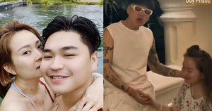 NSND Công Lý xưng hô "kỳ lạ" gây tranh cãi, vợ kém 15 tuổi lên tiếng - Ảnh 1.